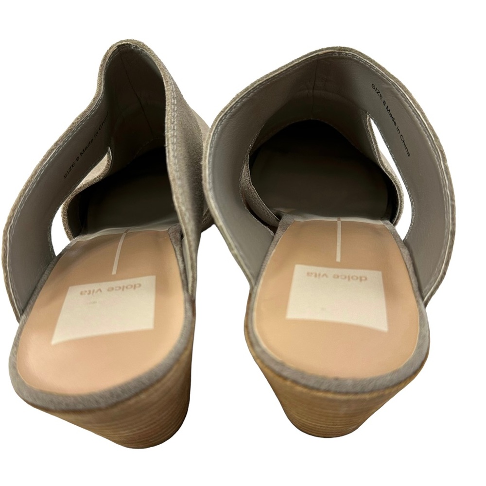 Dolce Vita Rogin Suede Heeled Mules Size 8 - Picture 12 of 16